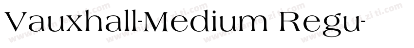 Vauxhall-Medium Regu字体转换